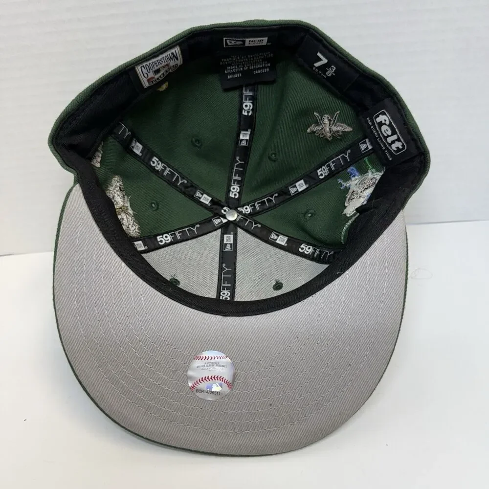 New Era x Felt Arizona Diamondbacks Green 59Fifty Fitted Hat Sz 7 3/8 New Rare